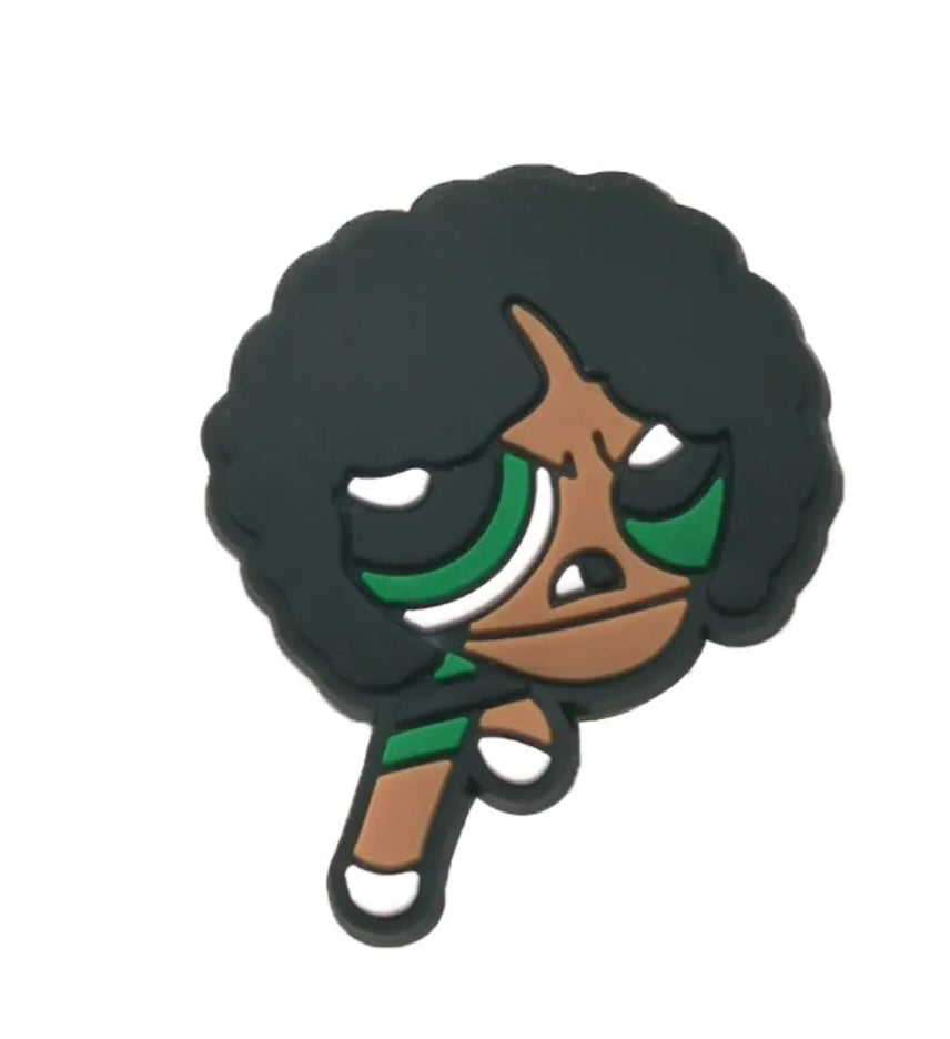 Afro Girl Green