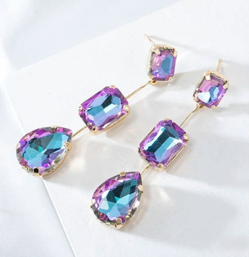 Purple Sapphire Earrings